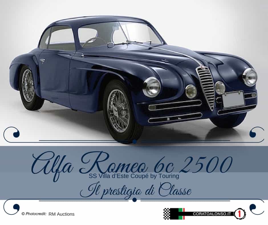 1949 Alfa Romeo 6C 2500 SS Villa d’Este Coupé by Touring: Il prestigio di classe