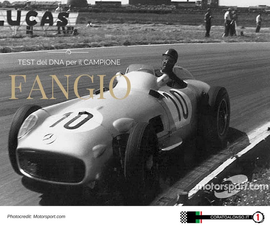Test del DNA per il campione Juan Manuel Fangio