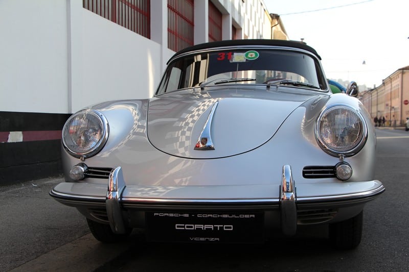 1960 Porsche 356 BT5 cabriolet silver metallic